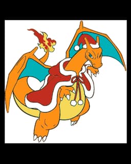 Happy Holidays - A pokemon gift - Charizard all christmasy 3d model