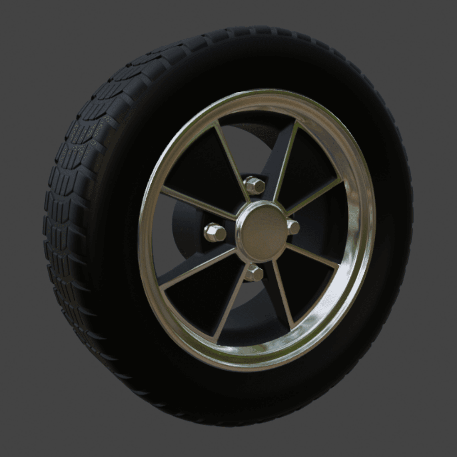 BRM Flat 4 wheel 1/64 3d model