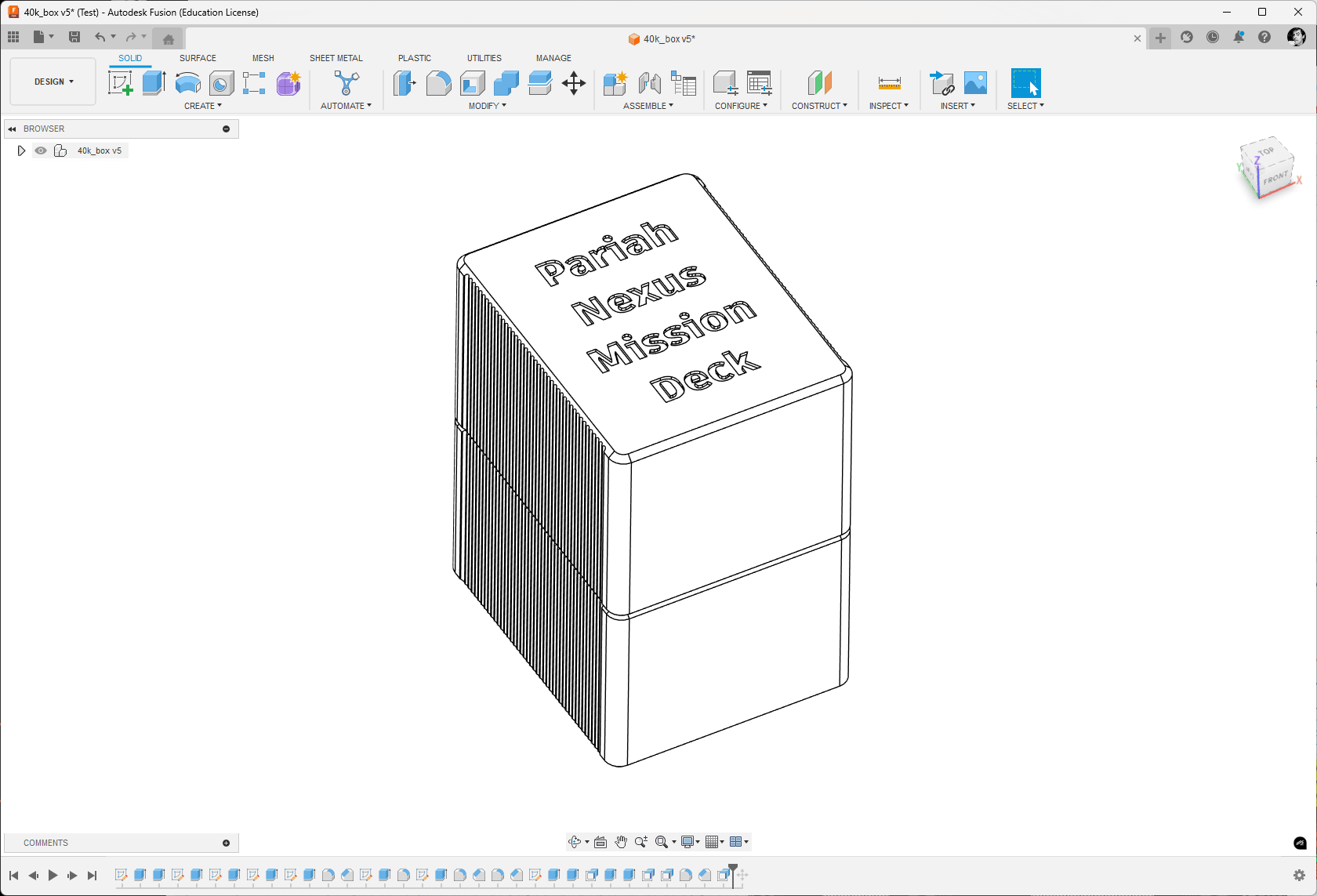 Mission Deck box 3d model