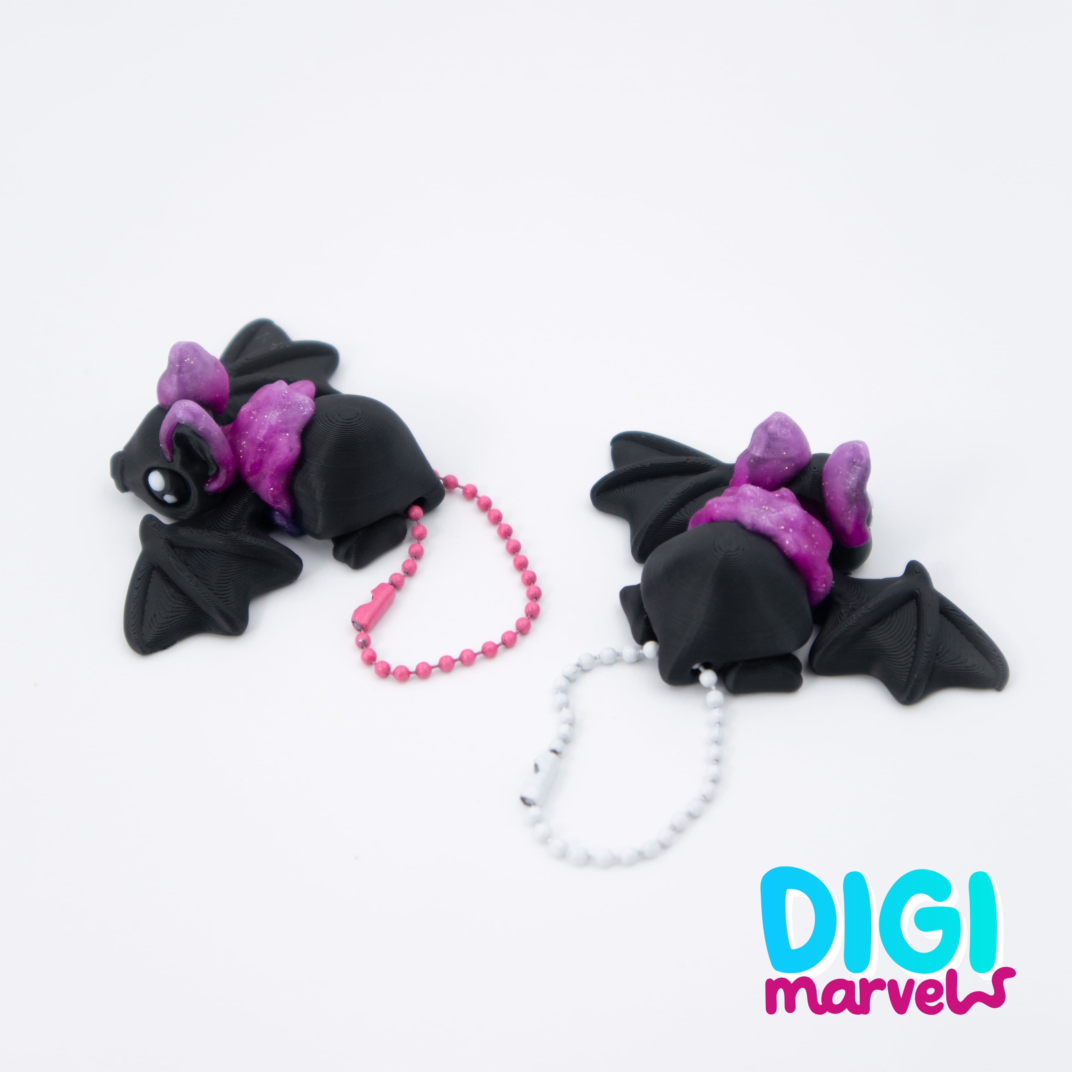 Bat Flexi + Keychain 3d model