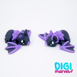 Bat Flexi + Keychain 3d model