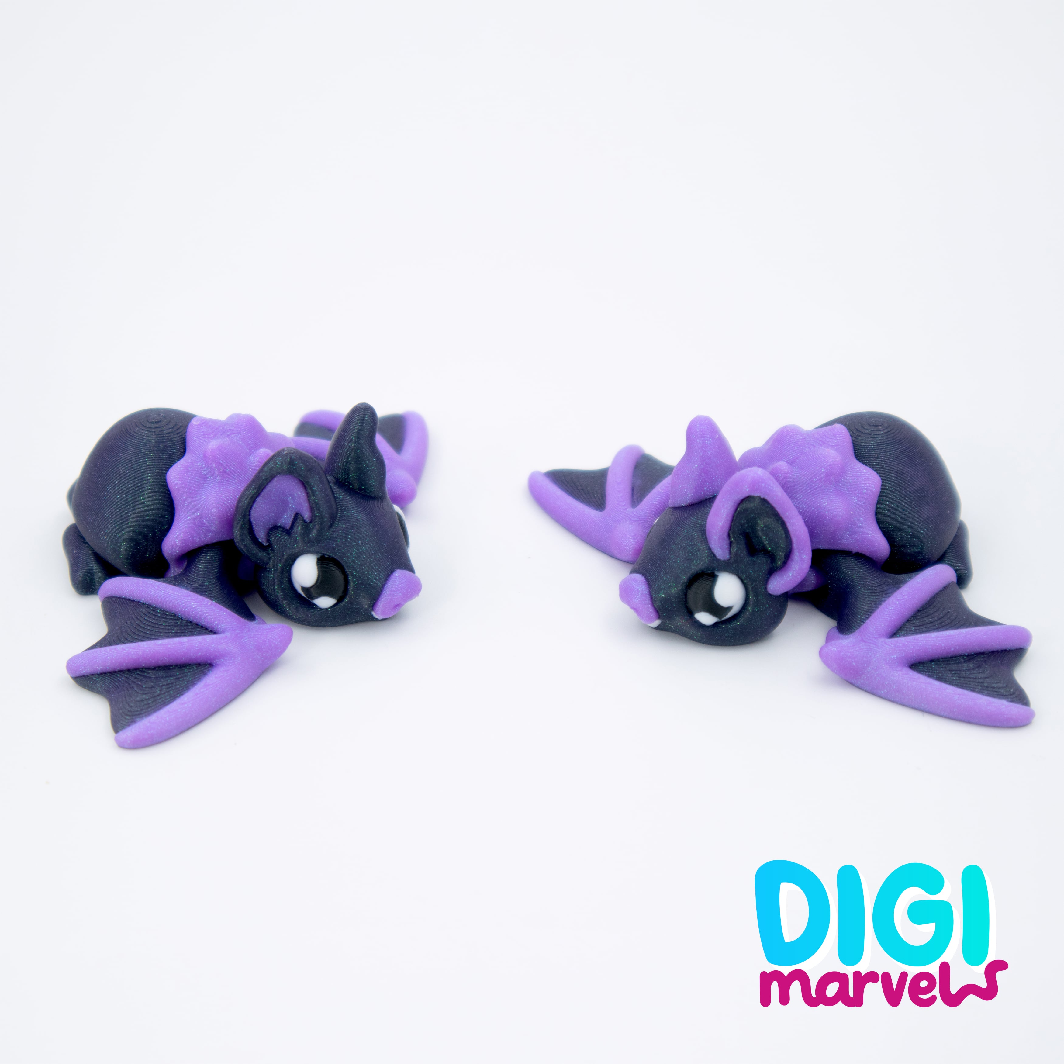 Bat Flexi + Keychain 3d model