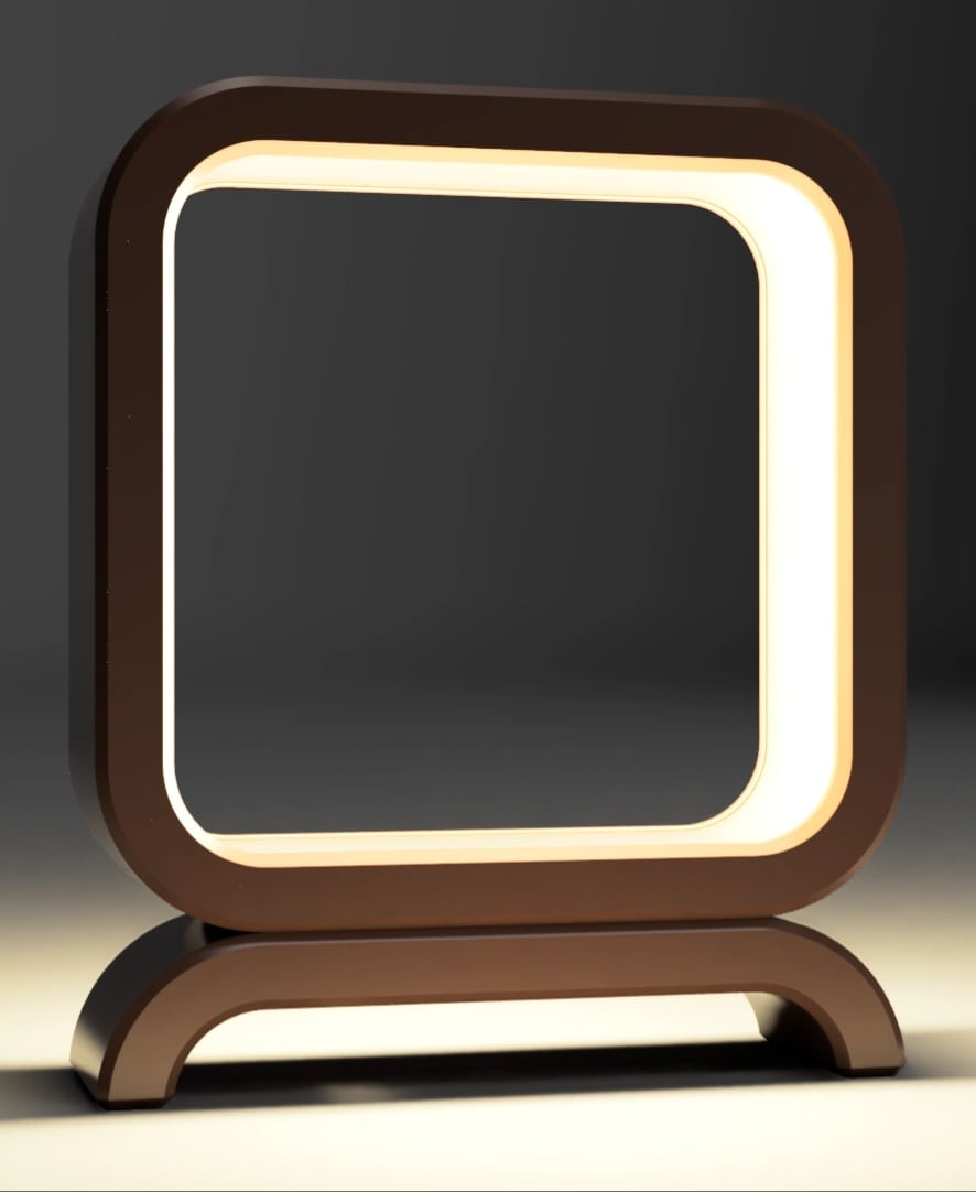 Square Lamp (LED strip) 3d model