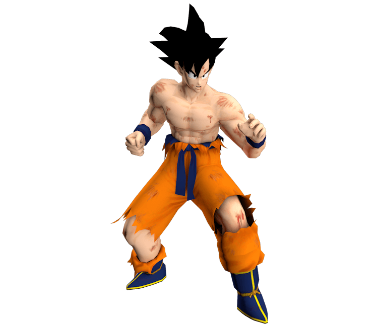 Goku Battle Damage 3d model