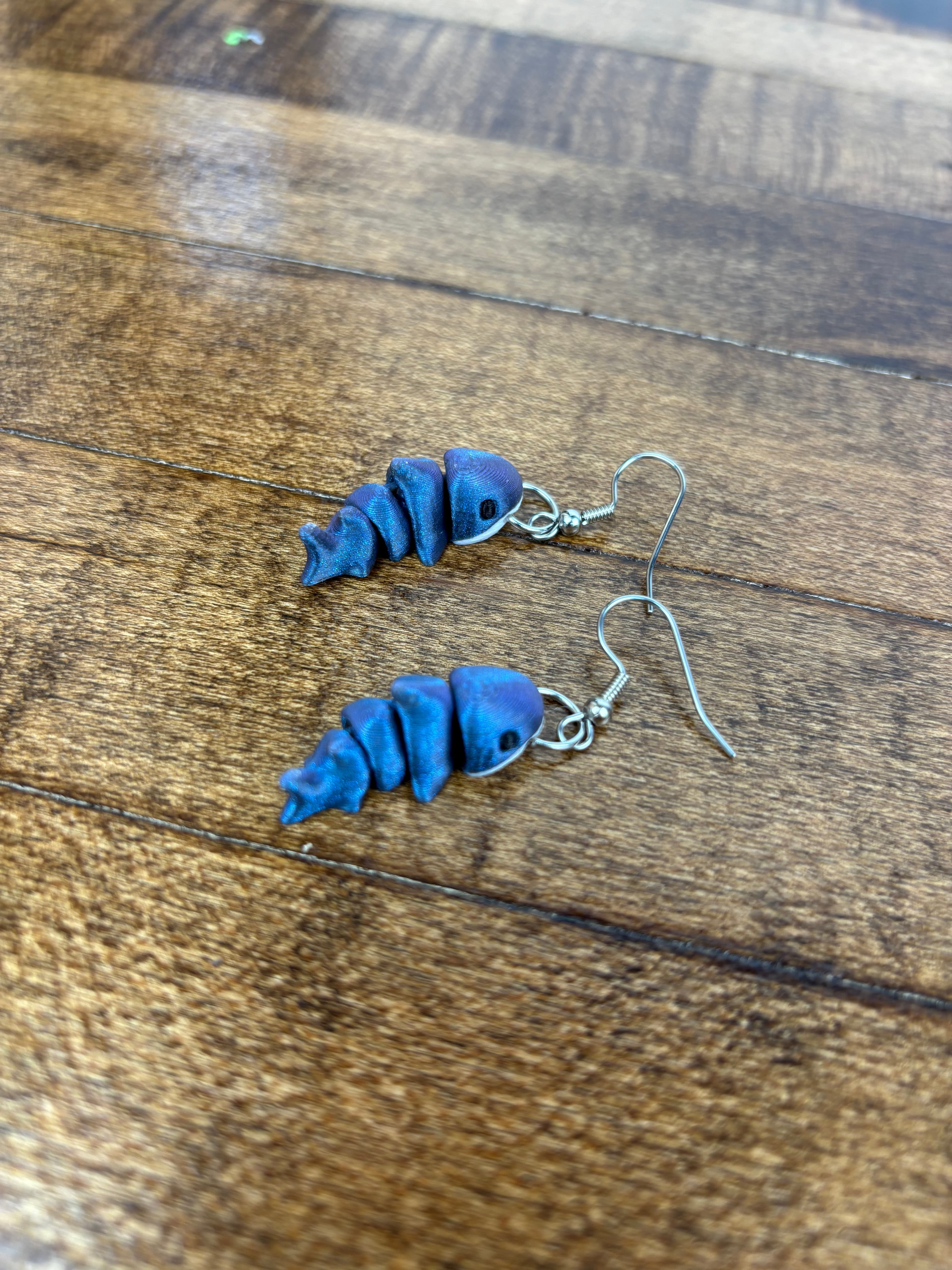 Shark Earrings 3d model