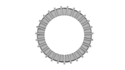 High-End V-Prong Eternity Band - 2.5mm Stones 3d model