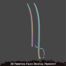Fantasy Puppet's Saber Pinocchio Cosplay Sword Lies P 3d model
