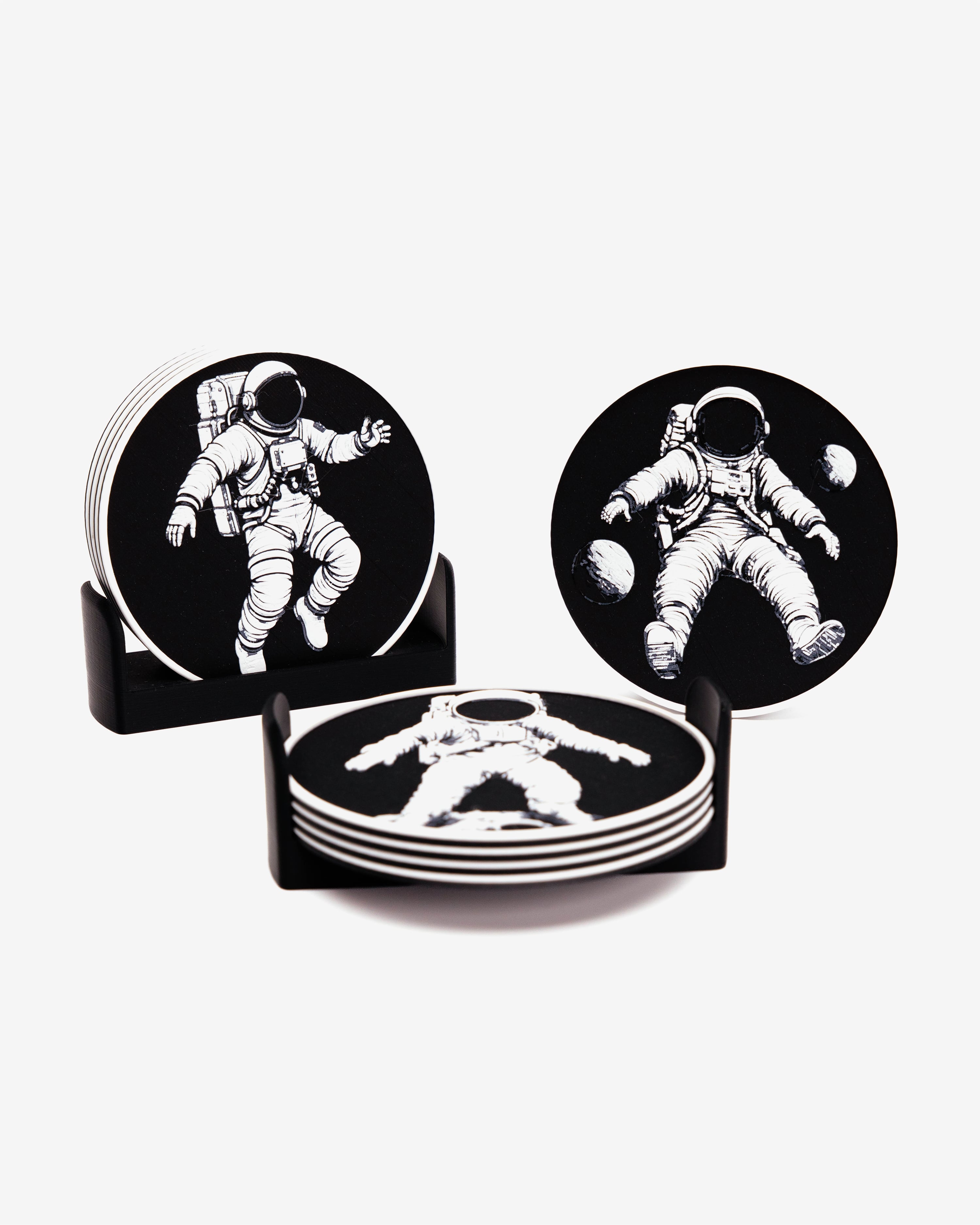 Astronaut Coasters 3d model