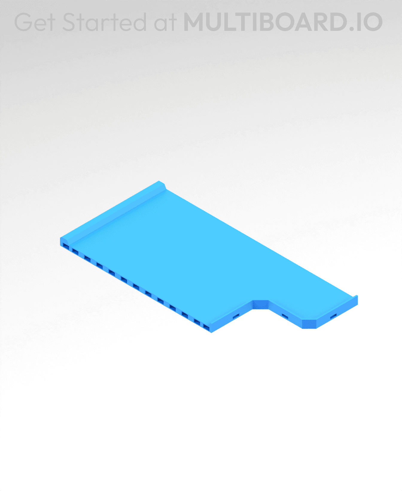 4x(6 to 8) MU - Transition Center - Modular Bolt-Locked Shelf 3d model