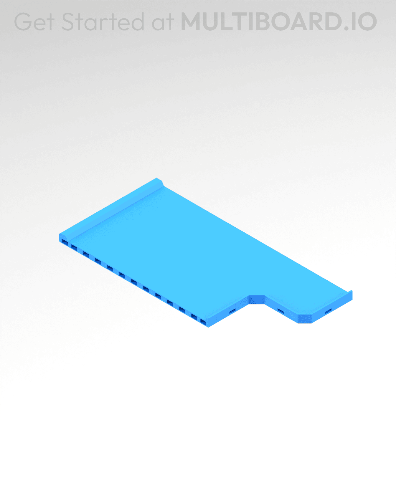 4x(6 to 8) MU - Transition Center - Modular Bolt-Locked Shelf 3d model