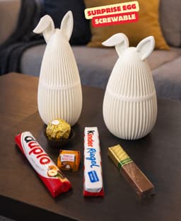 JAPANDI SURPRISE BUNNY - WITH SCREW MECHANISM / SURPRISE EGG / CUTE EASTER GIFT / EASTER DECOR 3d model