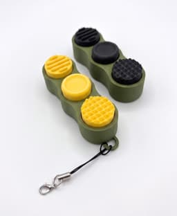 Textured Clicker Keychain Sensory Fidget Toy 3d model