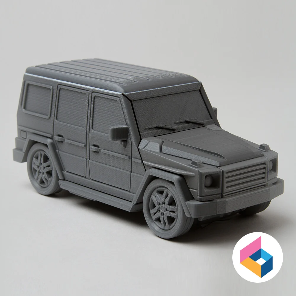 Foldable car Benz Gwagen 3d model