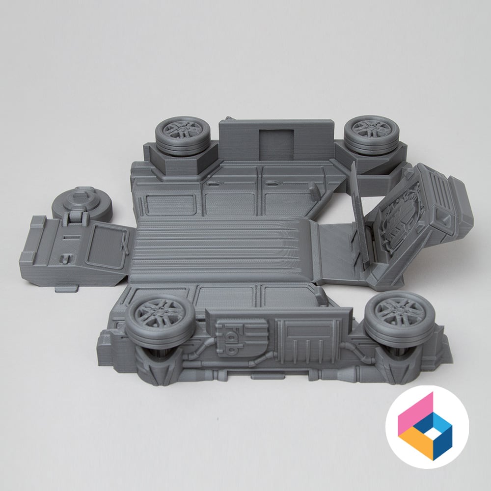 Foldable car Benz Gwagen 3d model