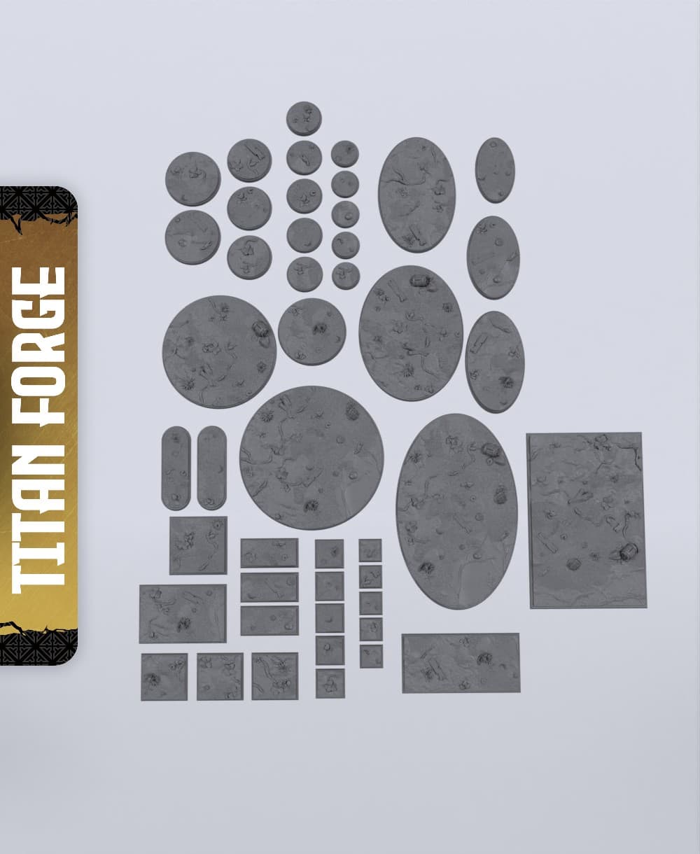 Ogre Pirates Bases - With Free Dragon - 5e DnD Inspired for RPG and Wargamers 3d model