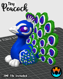 Tiny Peacock 3d model