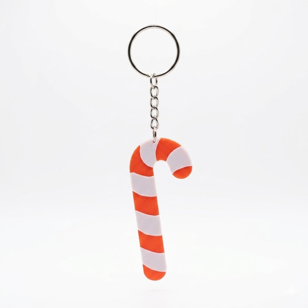 CandyCane_KeyChain_PrintStart3D.stl 3d model