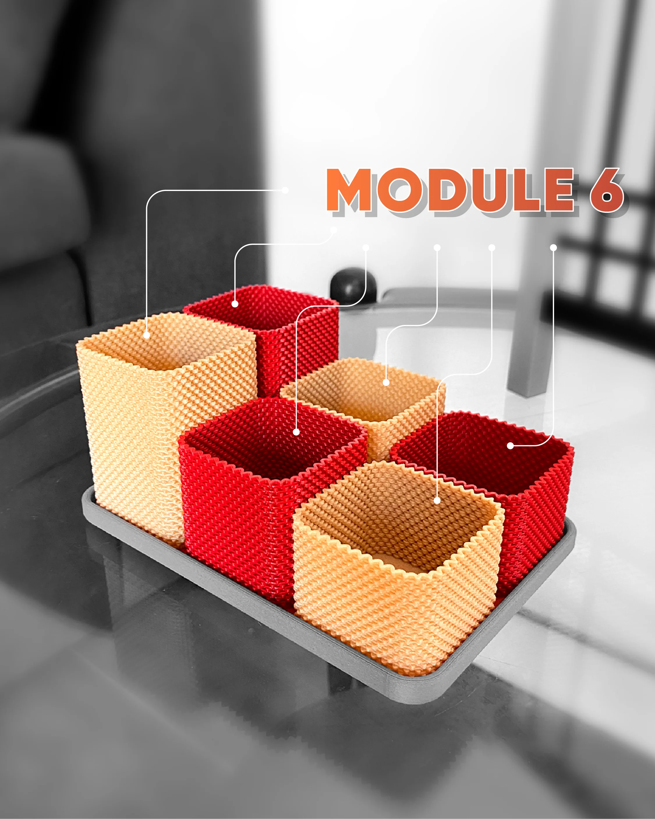 Coregrid Organizer - Storage Solutions & Organizers by Lunfardo 3d model