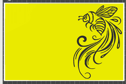 Fancy Bee Sign 3d model