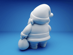 Santa Gnome with Star – 3D Printable Christmas Figurine 3d model