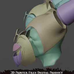 Adam Cosplay Helmet Hazbin Hotel 3d model