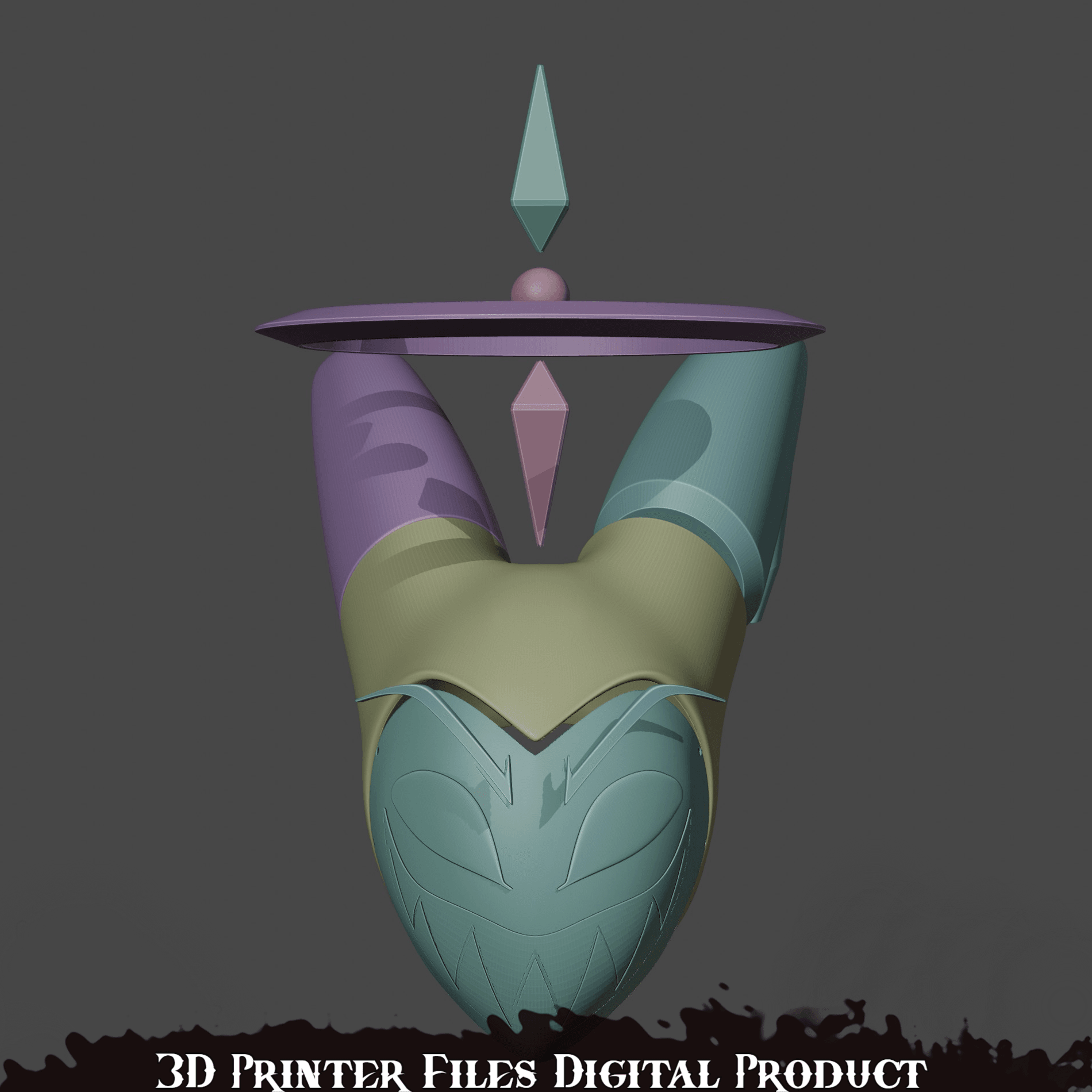 Adam Cosplay Helmet Hazbin Hotel 3d model