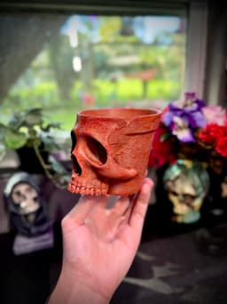 Skull terracotta pot 3d model