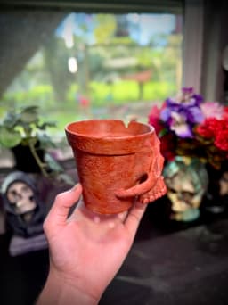 Skull terracotta pot 3d model