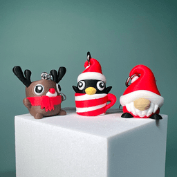 CUTE CHRISTMAS EARRINGS 3d model