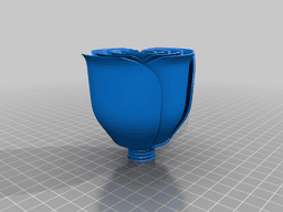 Rose with screw 3d model