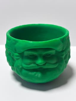 Santa claus candy bowl 3d model