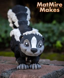 Skunk - Articulated Figure 3d model