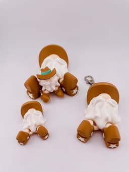 Cowboy Mini Gnome Flexi 3d model