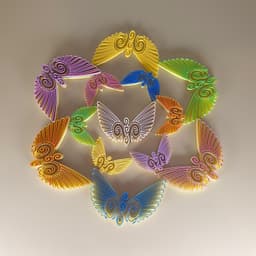 Butterflies Artwork 3d model