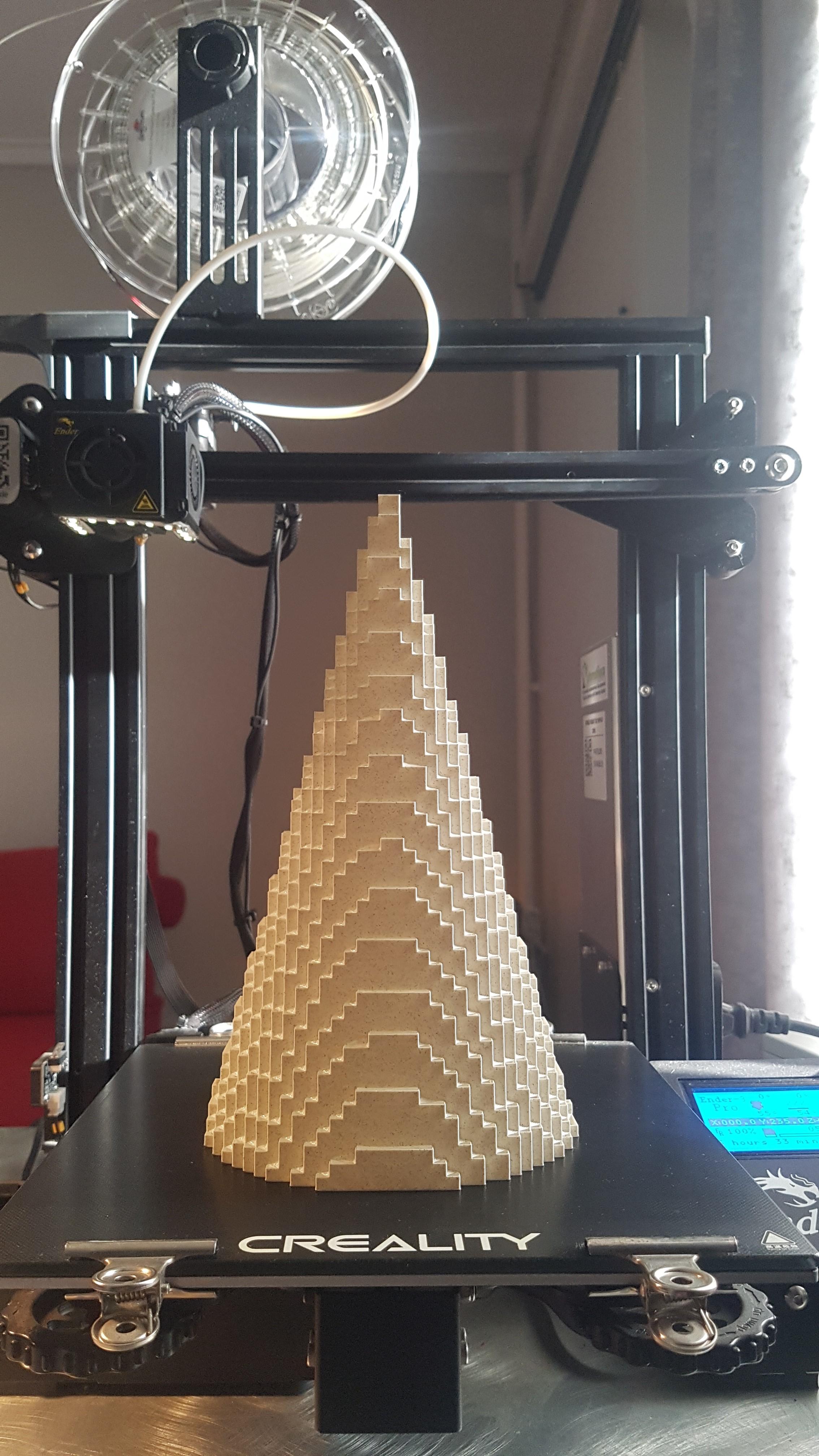 Christmas tree - 23cm / 4 hours. Blocky vase mode hack.stl 3d model