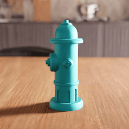 Fire Hydrant Decorative Desk Toy Figurine 3d model