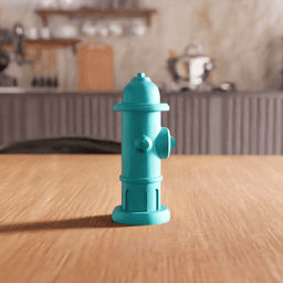 Fire Hydrant Decorative Desk Toy Figurine 3d model