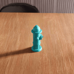 Fire Hydrant Decorative Desk Toy Figurine 3d model
