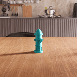 Fire Hydrant Decorative Desk Toy Figurine 3d model