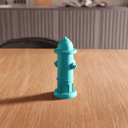 Fire Hydrant Decorative Desk Toy Figurine 3d model