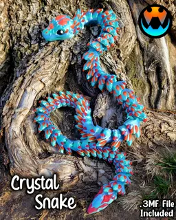Crystal Snake 3d model