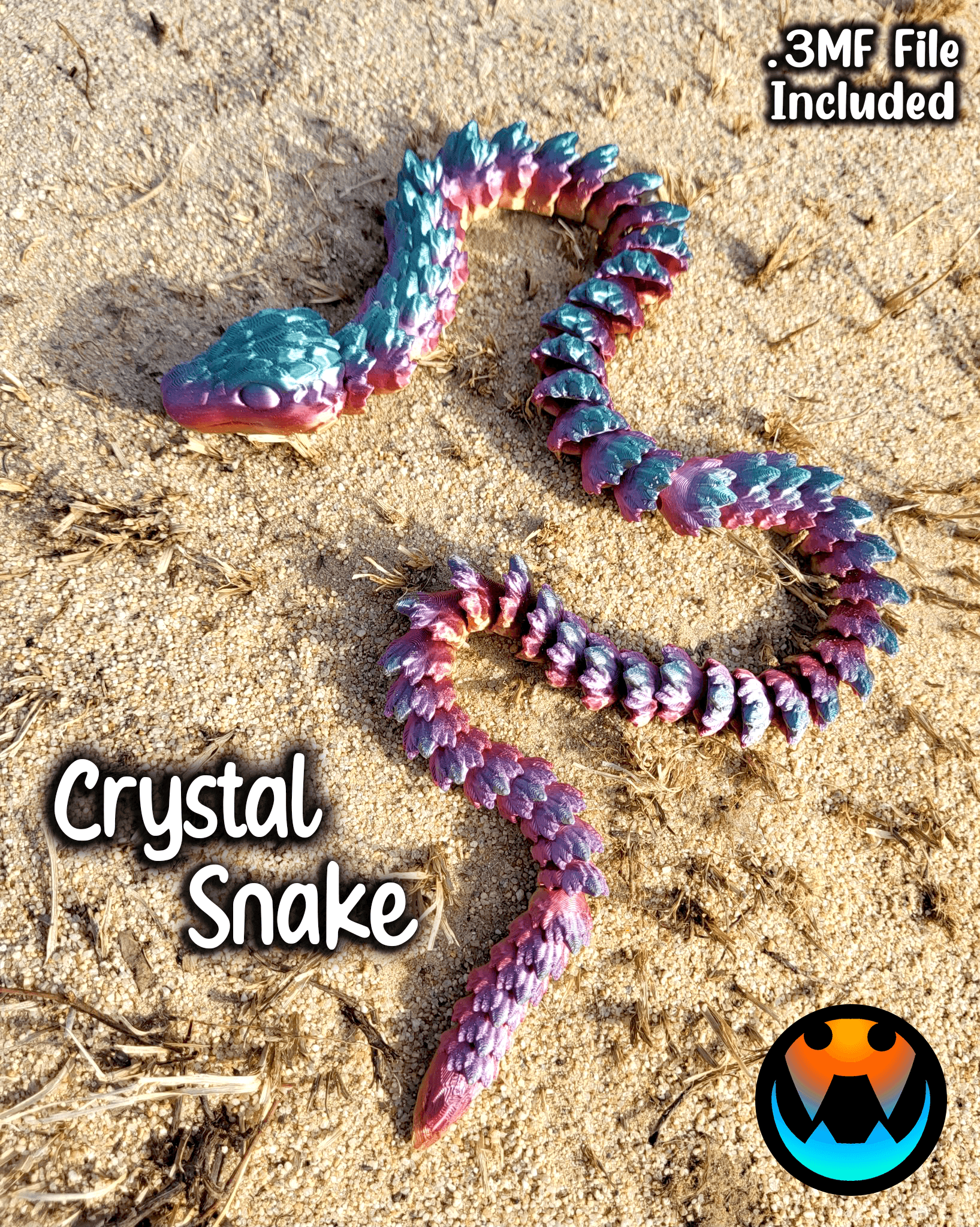 Crystal Snake 3d model