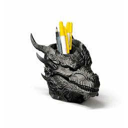 DRACONIS - PEN HOLDER + BOWL (SET) / GOTHIC DECOR / TOOLS / ORGANIZER / DESKTOP ORGANIZER SET 3d model