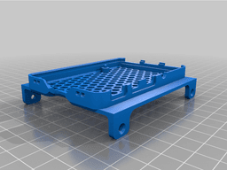 Malolo's Raspberry Pi 4 case bottom with SSD/HDD 2.5" mount 3d model