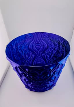 Carved Filigree Waste Can 3d model