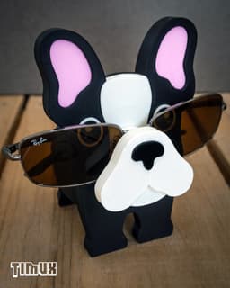 FRENCH BULLDOG GLASSES HOLDER 3d model