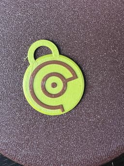 POKEMON UNOWN MMU KEYCHAIN OR BAG PULL “C” 3d model