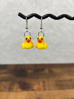 Duck Earrings 3d model