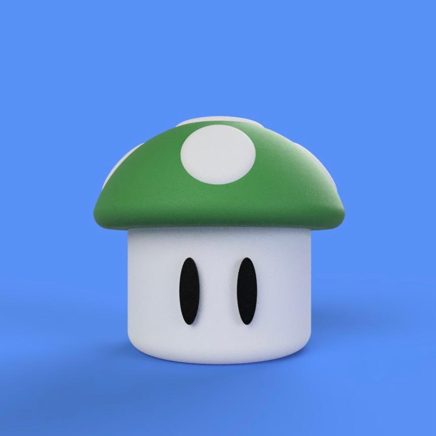 super mushroom container (no threads)  3d model
