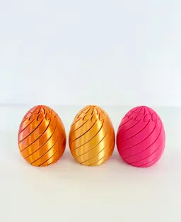 Twisty Fidget Egg (2 sizes) 3d model